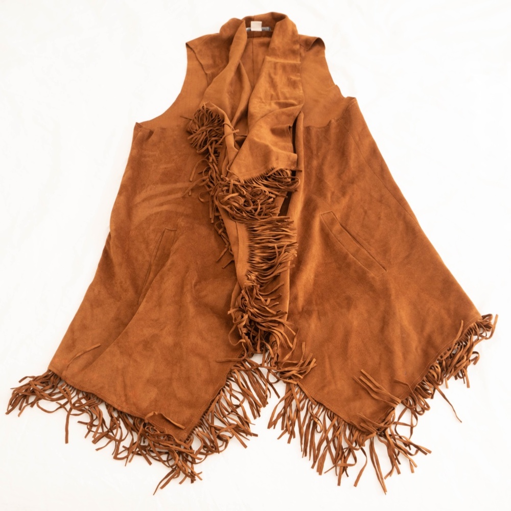 New Tassels Fringe Sleeveless Vest Cardigan Waistcoat Jacket Outwear Tops